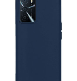 Nomfy Nomfy OPPO A16 Hoesje Siliconen - Donkerblauw