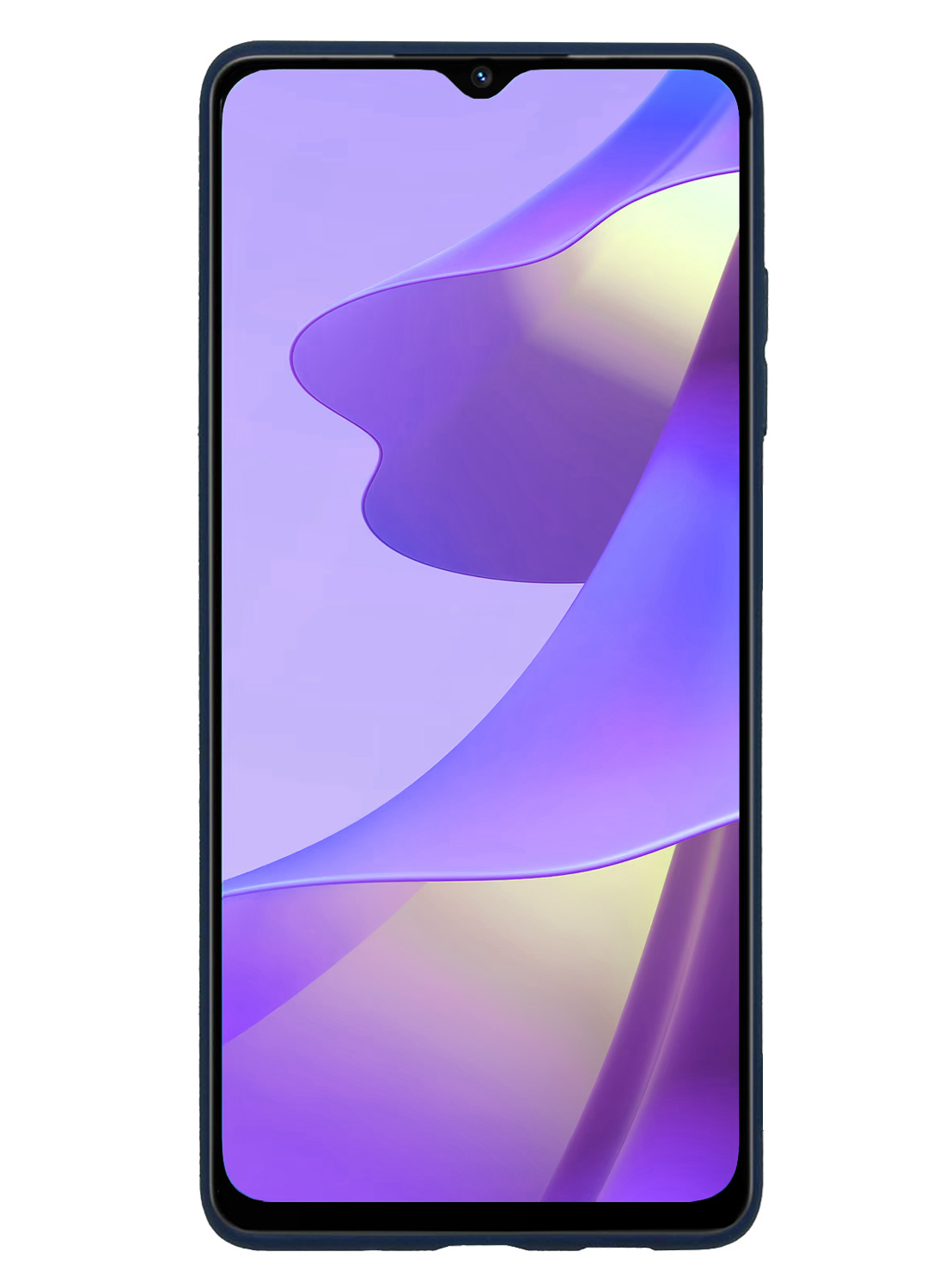 Nomfy Hoesje Geschikt voor OPPO A16 Hoesje Siliconen Cover Case - Hoes Geschikt voor OPPO A16 Hoes Back Case - Donkerblauw