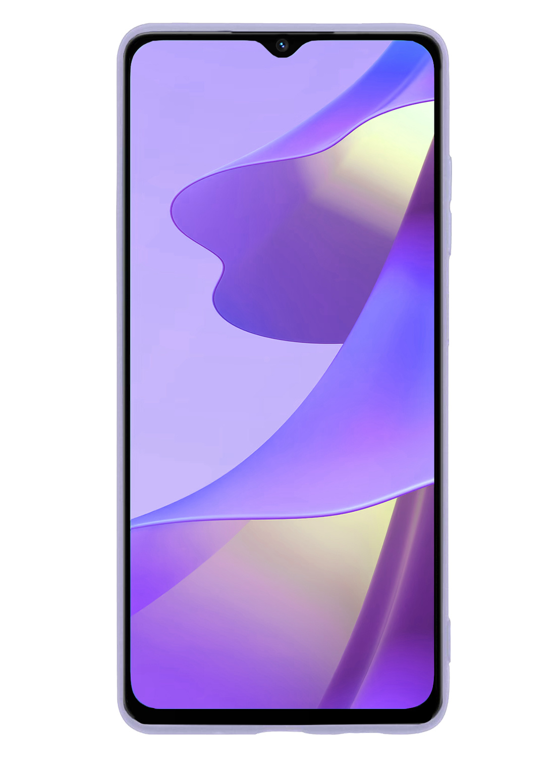 Nomfy Hoesje Geschikt voor OPPO A16 Hoesje Siliconen Cover Case - Hoes Geschikt voor OPPO A16 Hoes Back Case - 2-PACK - Lila