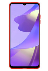 Nomfy Hoesje Geschikt voor OPPO A16 Hoesje Siliconen Cover Case - Hoes Geschikt voor OPPO A16 Hoes Back Case - 2-PACK - Rood