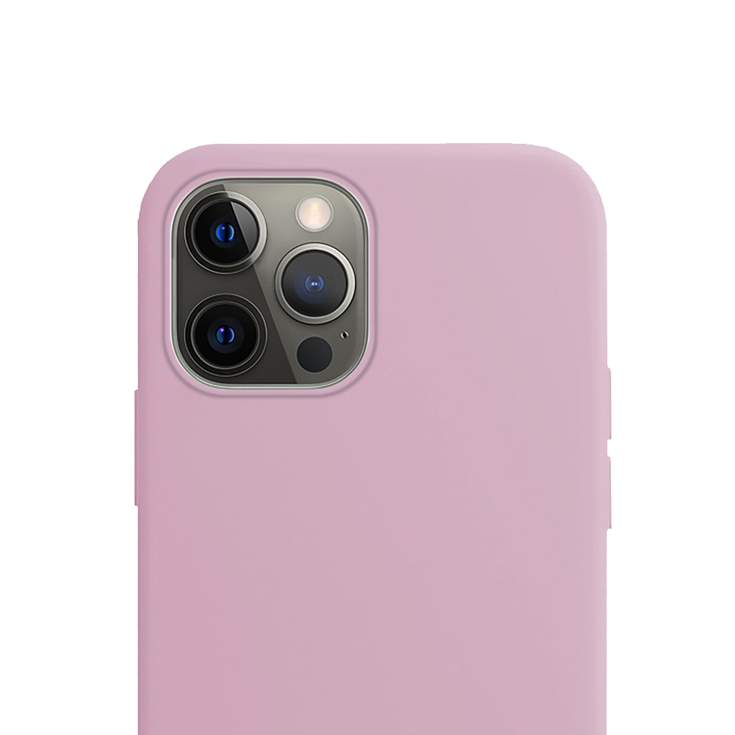 NoXx Hoes Geschikt voor iPhone 13 Pro Max Hoesje Cover Siliconen Back Case Hoes Met 2x Screenprotector - Lila