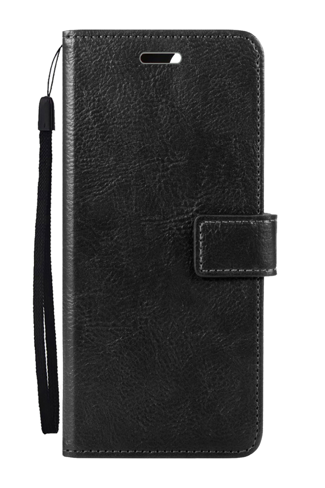 Nomfy Hoesje Geschikt voor OPPO A16 Hoes Bookcase Flipcase Book Cover - Hoes Geschikt voor OPPO A16 Hoesje Book Case - Zwart