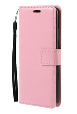 Nomfy OPPO A16 Hoes Bookcase Licht Roze - Flipcase Licht Roze - OPPO A16 Book Cover - OPPO A16 Hoesje Licht Roze