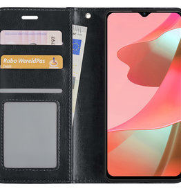 NoXx NoXx OPPO A16 Hoesje Bookcase - Zwart