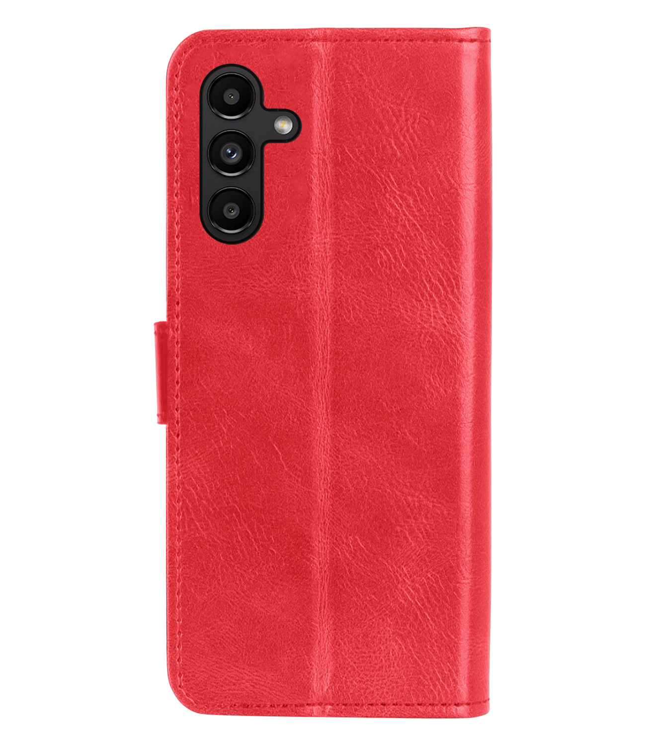 Nomfy Hoesje Geschikt voor Samsung A13 5G Hoes Bookcase Flipcase Book Cover Met 2x Screenprotector - Hoes Geschikt voor Samsung Galaxy A13 5G Hoesje Book Case - Rood