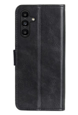 Samsung Galaxy A13 5G Hoesje Bookcase Flip Cover Book Case Met 2x Screenprotector - Zwart