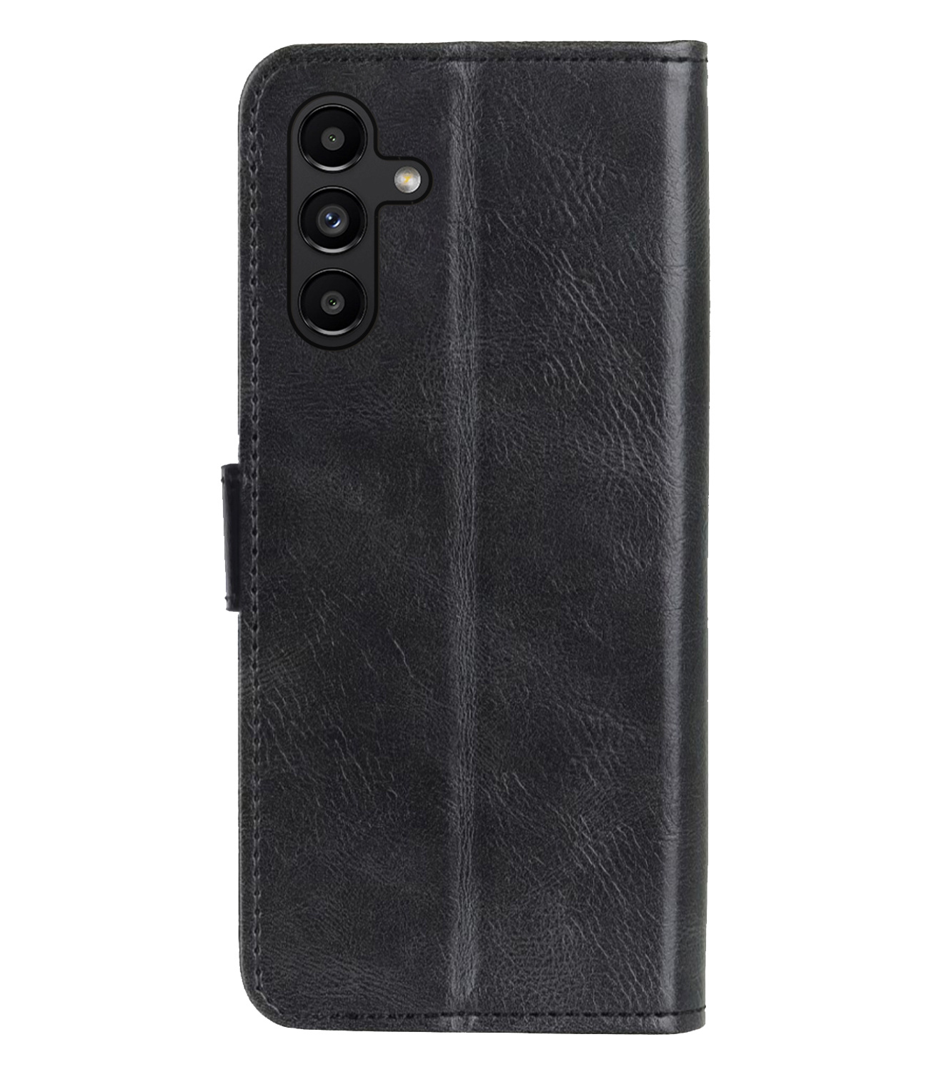 Samsung Galaxy A13 5G Hoesje Bookcase Flip Cover Book Case Met 2x Screenprotector - Zwart