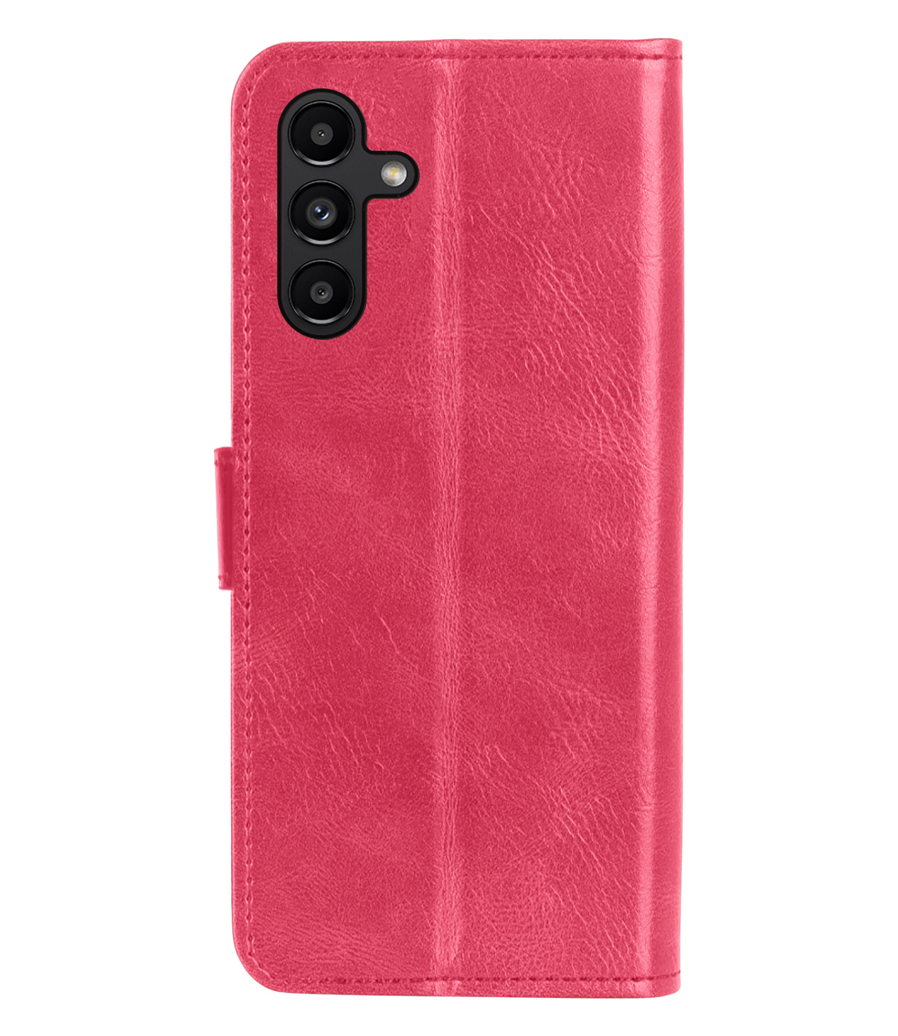 NoXx Hoes Geschikt voor Samsung A13 5G Hoesje Book Case Hoes Flip Cover Wallet Bookcase Met Screenprotector - Donkerroze