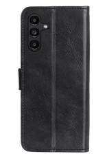 BASEY. Hoes Geschikt voor Samsung A13 5G Hoesje Bookcase Hoes Flip Case Book Cover Met 2x Screenprotector - Hoesje Geschikt voor Samsung Galaxy A13 5G Hoes Book Case Hoesje - Zwart