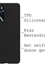 BASEY. Hoes Geschikt voor OPPO A16 Hoesje Siliconen Back Cover Case Met 2x Screenprotector - Hoesje Geschikt voor OPPO A16 Hoes Cover Hoesje - Zwart