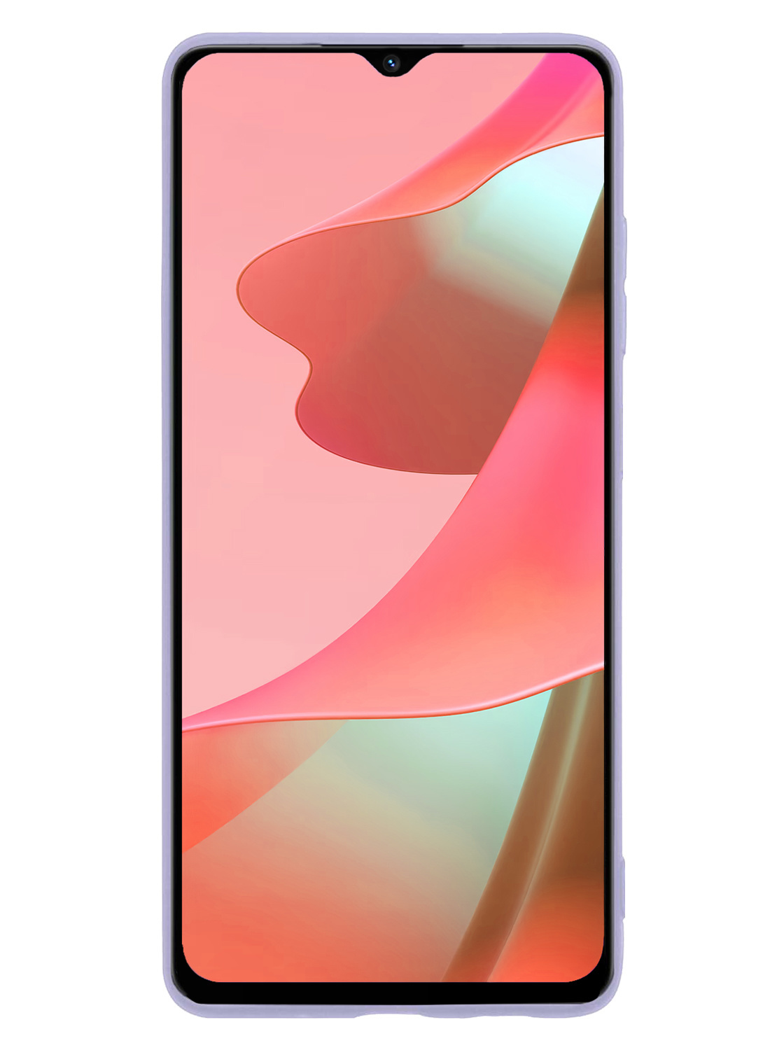 NoXx Hoes Geschikt voor OPPO A16 Hoesje Cover Siliconen Back Case Hoes Met 2x Screenprotector - Lila