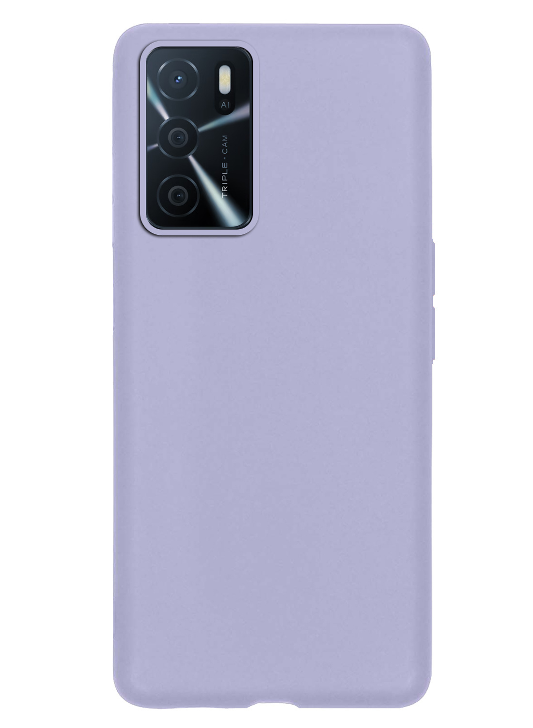NoXx Hoes Geschikt voor OPPO A16 Hoesje Cover Siliconen Back Case Hoes Met 2x Screenprotector - Lila