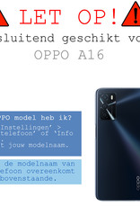 BASEY. Hoes Geschikt voor OPPO A16 Hoesje Bookcase Hoes Flip Case Book Cover Met 2x Screenprotector - Hoesje Geschikt voor OPPO A16 Hoes Book Case Hoesje - Donkerroze