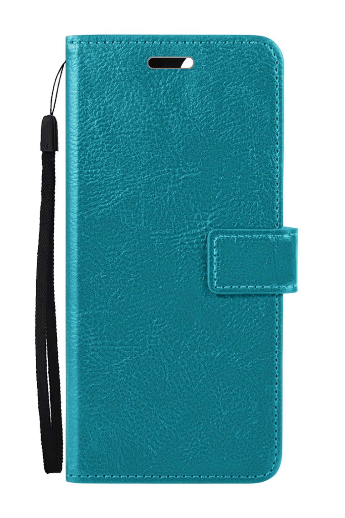 Nomfy Hoesje Geschikt voor OPPO A16 Hoes Bookcase Flipcase Book Cover Met 2x Screenprotector - Hoes Geschikt voor OPPO A16 Hoesje Book Case - Turquoise