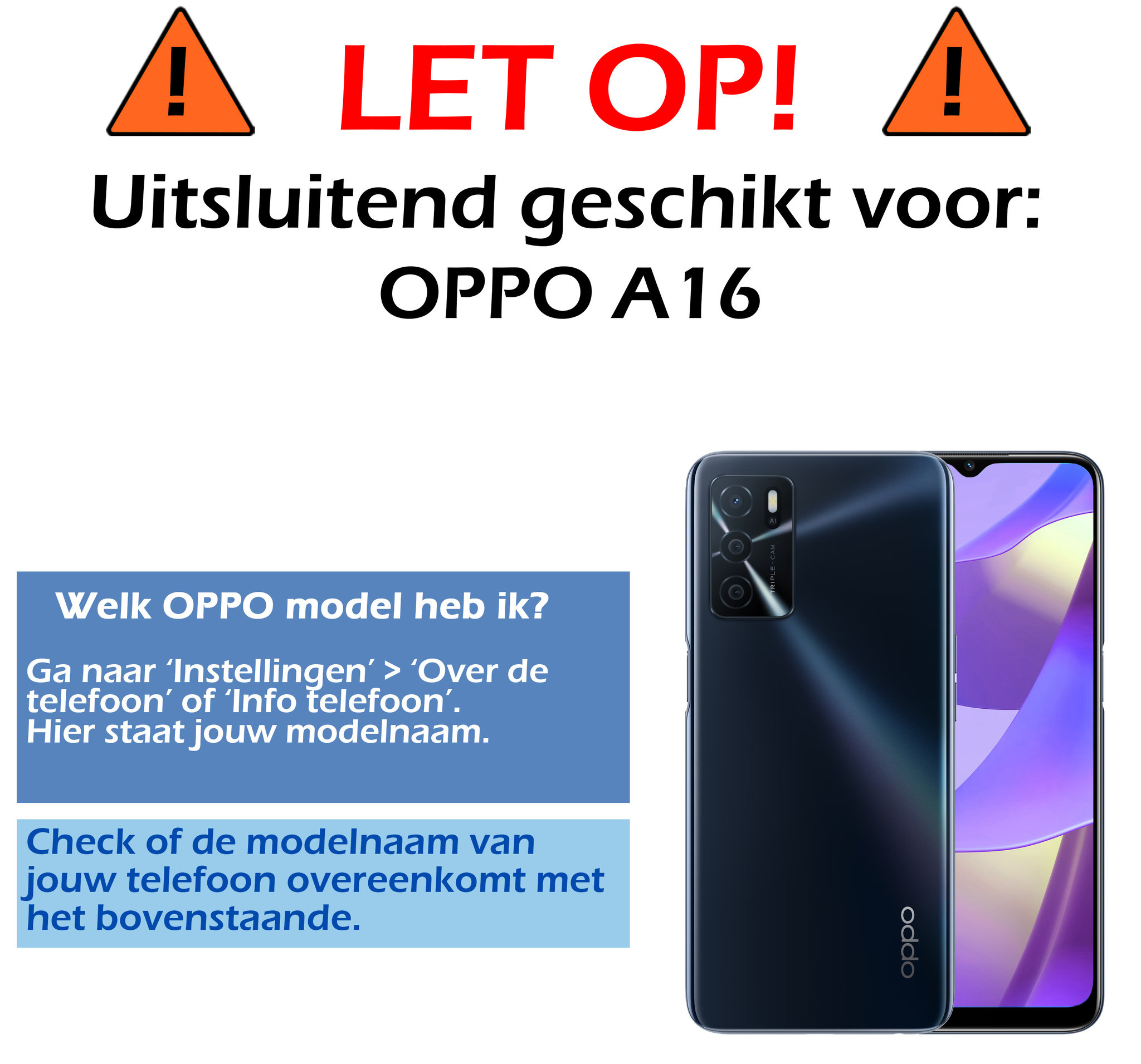 Nomfy Hoesje Geschikt voor OPPO A16 Hoes Bookcase Flipcase Book Cover Met 2x Screenprotector - Hoes Geschikt voor OPPO A16 Hoesje Book Case - Turquoise
