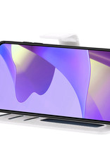 Nomfy Hoesje Geschikt voor OPPO A16 Hoes Bookcase Flipcase Book Cover Met 2x Screenprotector - Hoes Geschikt voor OPPO A16 Hoesje Book Case - Wit