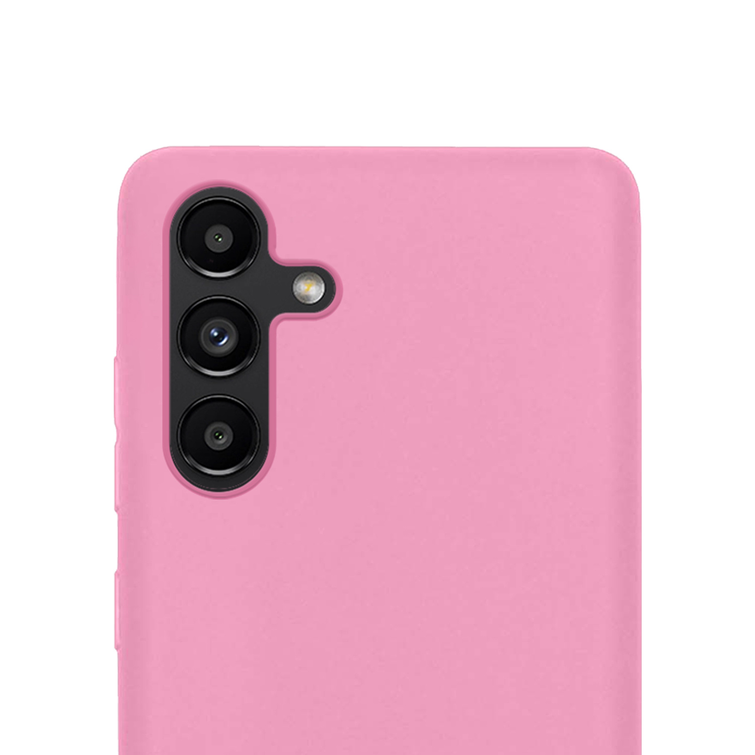 NoXx Hoes Geschikt voor Samsung A13 5G Hoesje Cover Siliconen Back Case Hoes Met 2x Screenprotector - Lichtroze