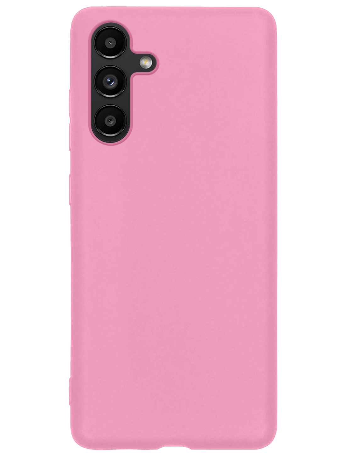 NoXx Hoes Geschikt voor Samsung A13 5G Hoesje Cover Siliconen Back Case Hoes Met 2x Screenprotector - Lichtroze