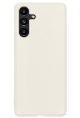 NoXx Hoes Geschikt voor Samsung A13 5G Hoesje Cover Siliconen Back Case Hoes Met Screenprotector - Wit