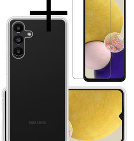 NoXx NoXx Samsung Galaxy A13 5G Hoesje Siliconen Met Screenprotector - Transparant