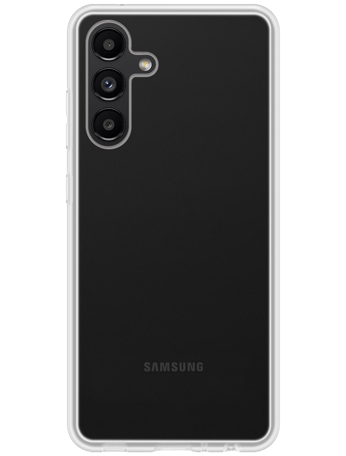 NoXx Hoes Geschikt voor Samsung A13 5G Hoesje Cover Siliconen Back Case Hoes Met Screenprotector - Transparant