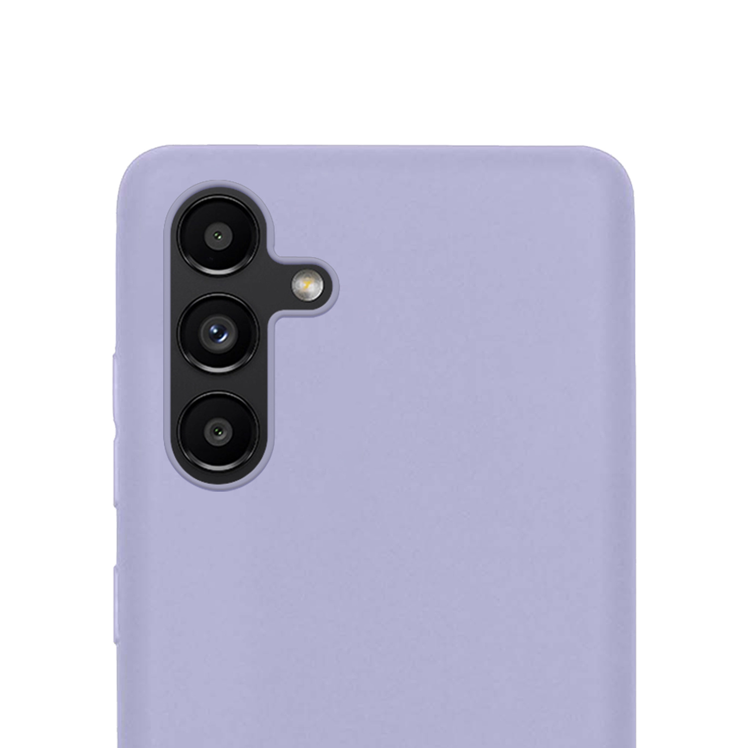 NoXx Hoes Geschikt voor Samsung A13 5G Hoesje Cover Siliconen Back Case Hoes Met Screenprotector - Lila