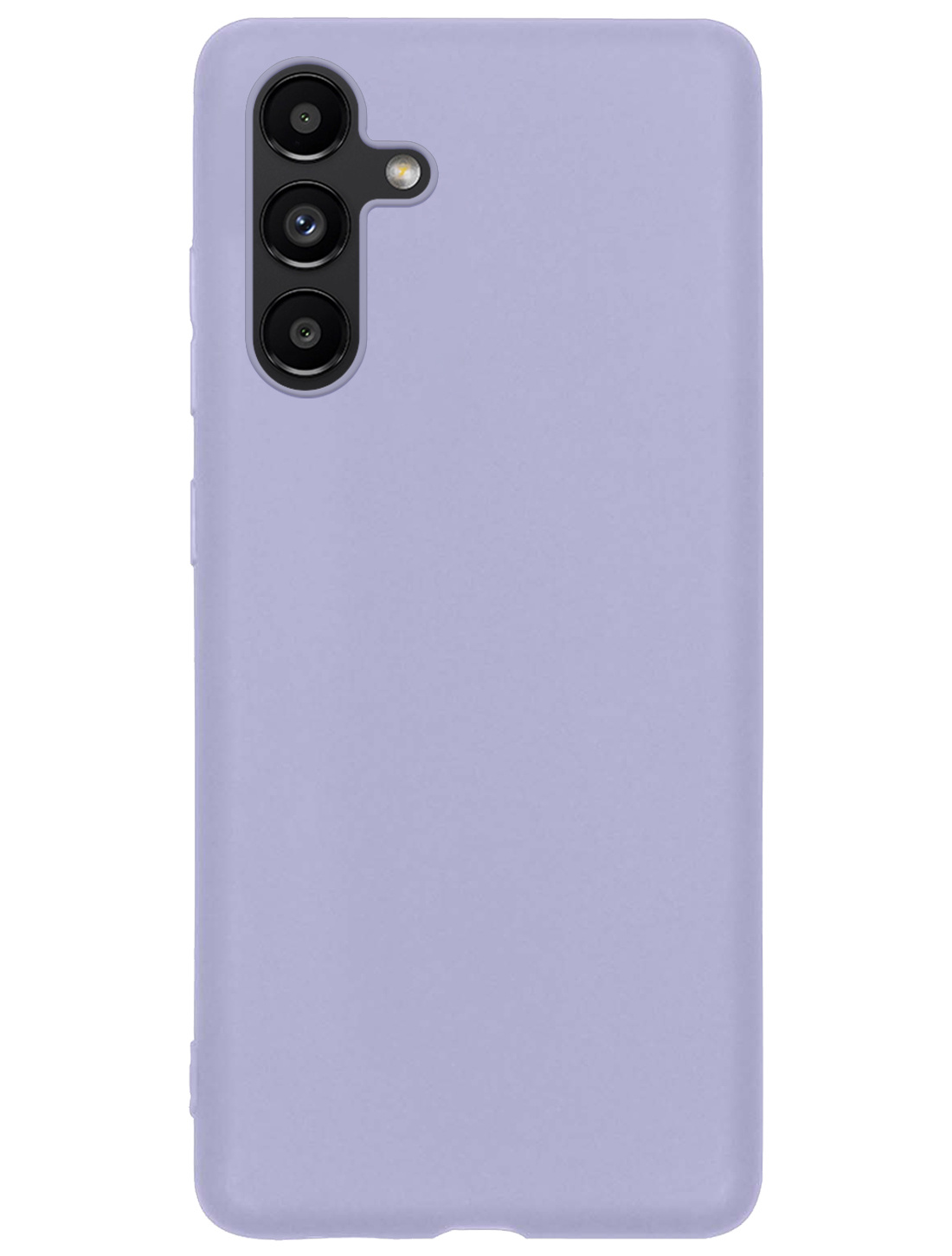 NoXx Hoes Geschikt voor Samsung A13 5G Hoesje Cover Siliconen Back Case Hoes Met Screenprotector - Lila