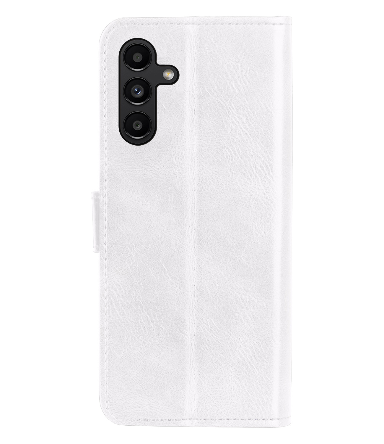 BASEY. Hoes Geschikt voor Samsung A13 5G Hoesje Bookcase Hoes Flip Case Book Cover - Hoesje Geschikt voor Samsung Galaxy A13 5G Hoes Book Case Hoesje - Wit