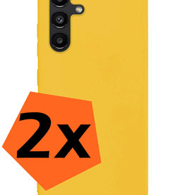 Nomfy Nomfy Samsung Galaxy A13 5G Hoesje Siliconen - Geel - 2 PACK