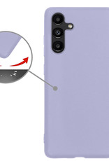 Nomfy Hoesje Geschikt voor Samsung A13 5G Hoesje Siliconen Cover Case - Hoes Geschikt voor Samsung Galaxy A13 5G Hoes Back Case - Lila