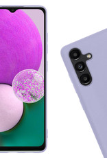 Nomfy Hoesje Geschikt voor Samsung A13 5G Hoesje Siliconen Cover Case - Hoes Geschikt voor Samsung Galaxy A13 5G Hoes Back Case - Lila