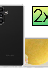 NoXx Hoes Geschikt voor Samsung A13 5G Hoesje Cover Siliconen Back Case Hoes - Transparant - 2x