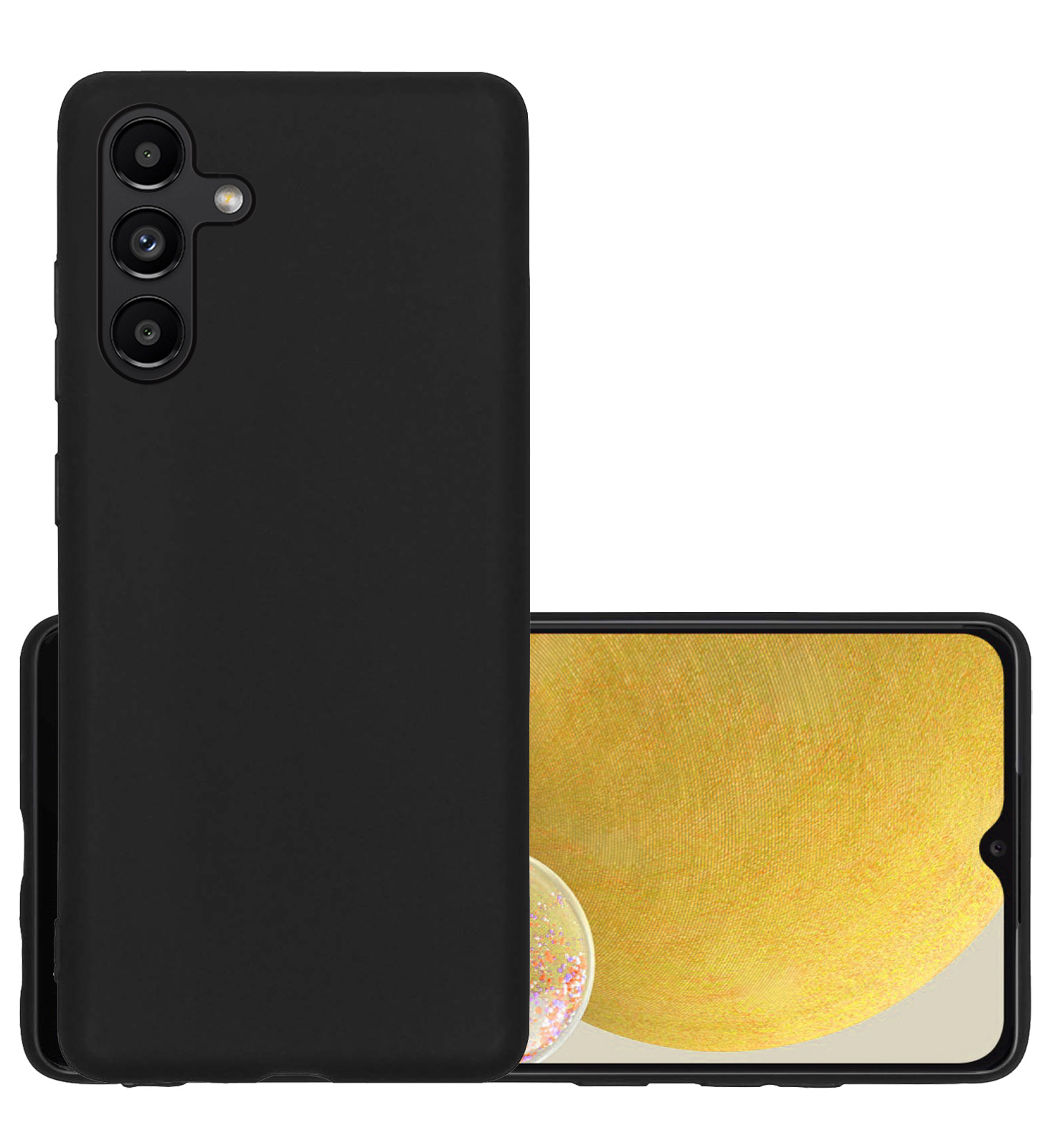 NoXx Hoes Geschikt voor Samsung A13 5G Hoesje Cover Siliconen Back Case Hoes - Zwart