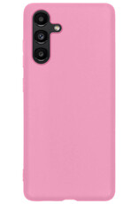 NoXx Samsung Galaxy A13 5G Hoesje Back Cover Siliconen Case Hoes - Licht Roze