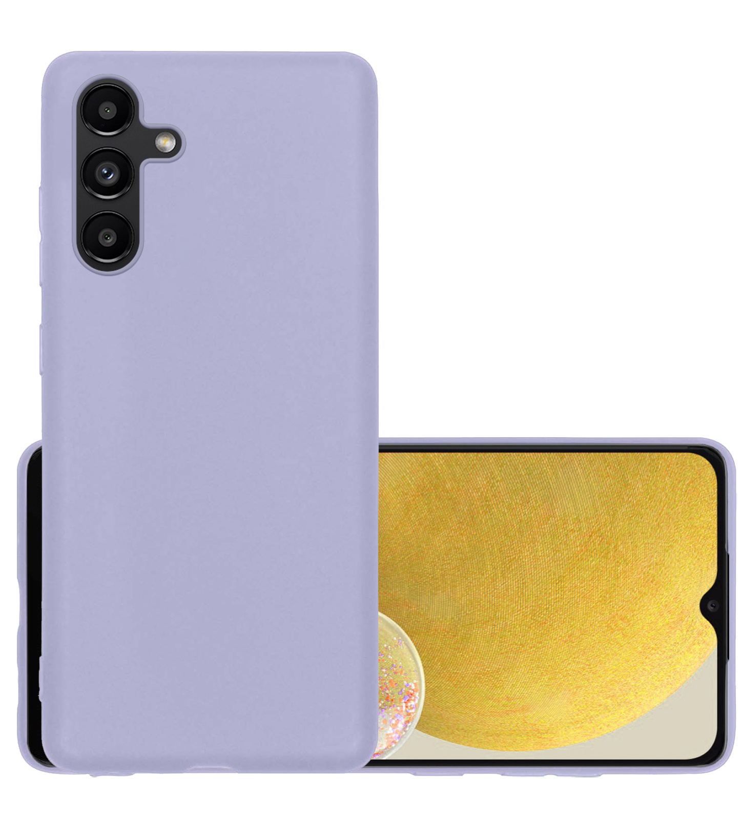 NoXx Hoes Geschikt voor Samsung A13 5G Hoesje Cover Siliconen Back Case Hoes - Lila