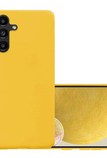 NoXx Hoes Geschikt voor Samsung A13 5G Hoesje Cover Siliconen Back Case Hoes - Geel