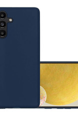 NoXx Hoes Geschikt voor Samsung A13 5G Hoesje Cover Siliconen Back Case Hoes - Donkerblauw