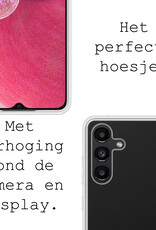 BASEY. Hoes Geschikt voor Samsung A13 5G Hoesje Siliconen Back Cover Case - Hoesje Geschikt voor Samsung Galaxy A13 5G Hoes Cover Hoesje - Transparant - 2 Stuks
