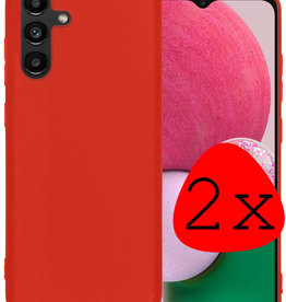 BASEY. BASEY. Samsung Galaxy A13 5G Hoesje Siliconen - Rood - 2 PACK