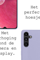 BASEY. Hoes Geschikt voor Samsung A13 5G Hoesje Siliconen Back Cover Case - Hoesje Geschikt voor Samsung Galaxy A13 5G Hoes Cover Hoesje - Lila - 2 Stuks