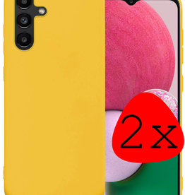 BASEY. BASEY. Samsung Galaxy A13 5G Hoesje Siliconen - Geel - 2 PACK