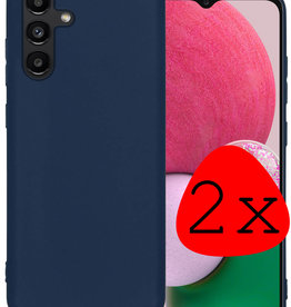 BASEY. BASEY. Samsung Galaxy A13 5G Hoesje Siliconen - Donkerblauw - 2 PACK