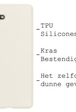 BASEY. Hoes Geschikt voor Samsung A13 5G Hoesje Siliconen Back Cover Case - Hoesje Geschikt voor Samsung Galaxy A13 5G Hoes Cover Hoesje - Wit