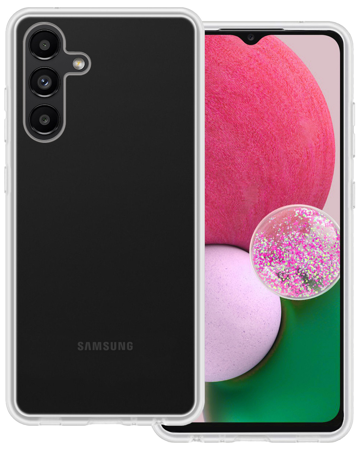 BASEY. Hoes Geschikt voor Samsung A13 5G Hoesje Siliconen Back Cover Case - Hoesje Geschikt voor Samsung Galaxy A13 5G Hoes Cover Hoesje - Transparant