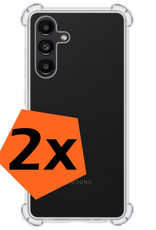 Nomfy Hoesje Geschikt voor Samsung A13 5G Hoesje Shock Proof Cover Case Shockproof - Hoes Geschikt voor Samsung Galaxy A13 5G Hoes Siliconen Back Case - Transparant - 2 PACK