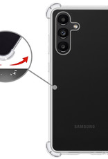 Nomfy Hoesje Geschikt voor Samsung A13 5G Hoesje Shock Proof Cover Case Shockproof - Hoes Geschikt voor Samsung Galaxy A13 5G Hoes Siliconen Back Case - Transparant - 2 PACK