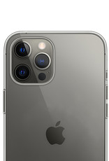 NoXx Hoes Geschikt voor iPhone 13 Pro Hoesje Cover Siliconen Back Case Hoes Met 2x Screenprotector - Transparant
