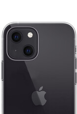 NoXx Hoes Geschikt voor iPhone 13 Hoesje Cover Siliconen Back Case Hoes Met 2x Screenprotector - Transparant