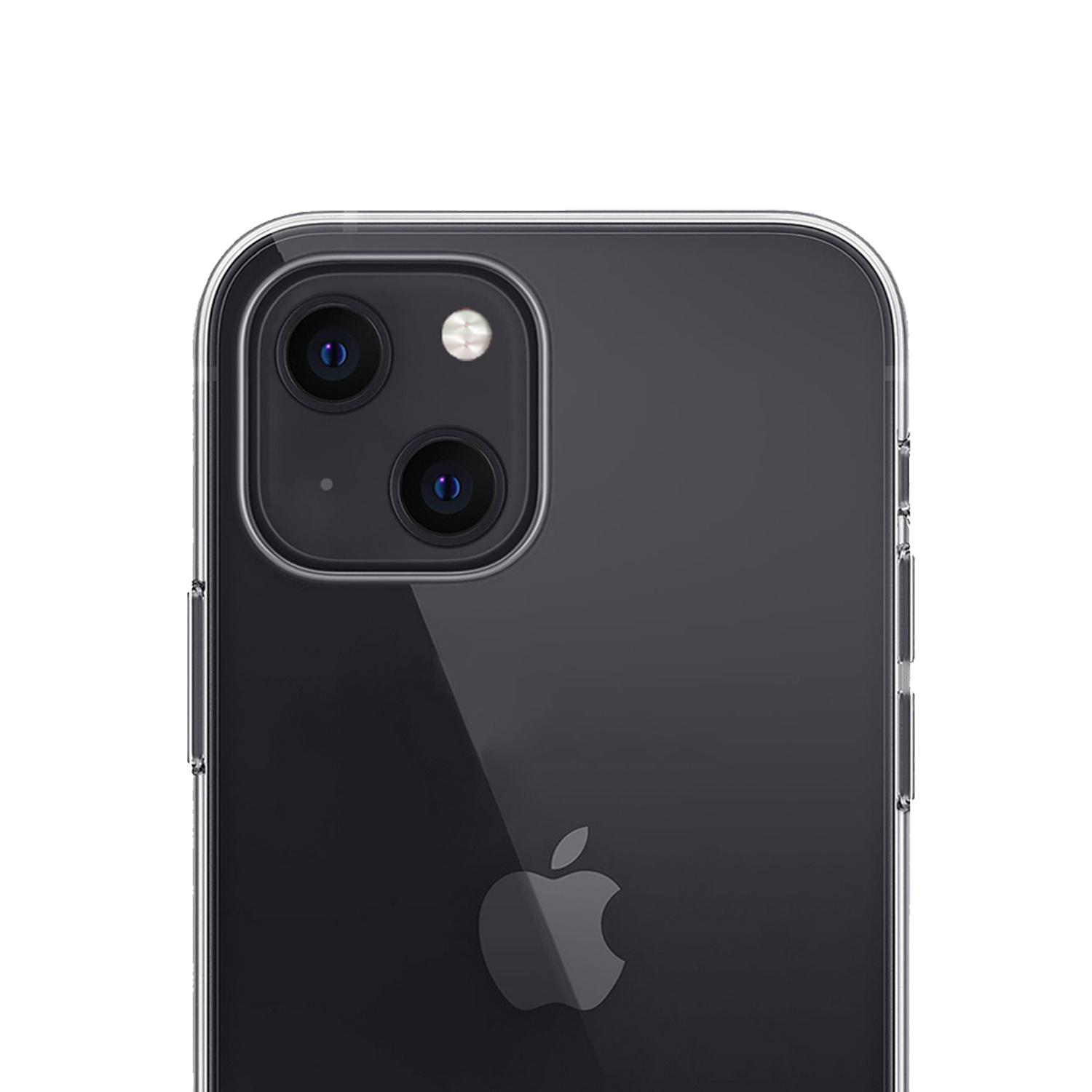 NoXx Hoes Geschikt voor iPhone 13 Hoesje Cover Siliconen Back Case Hoes Met 2x Screenprotector - Transparant