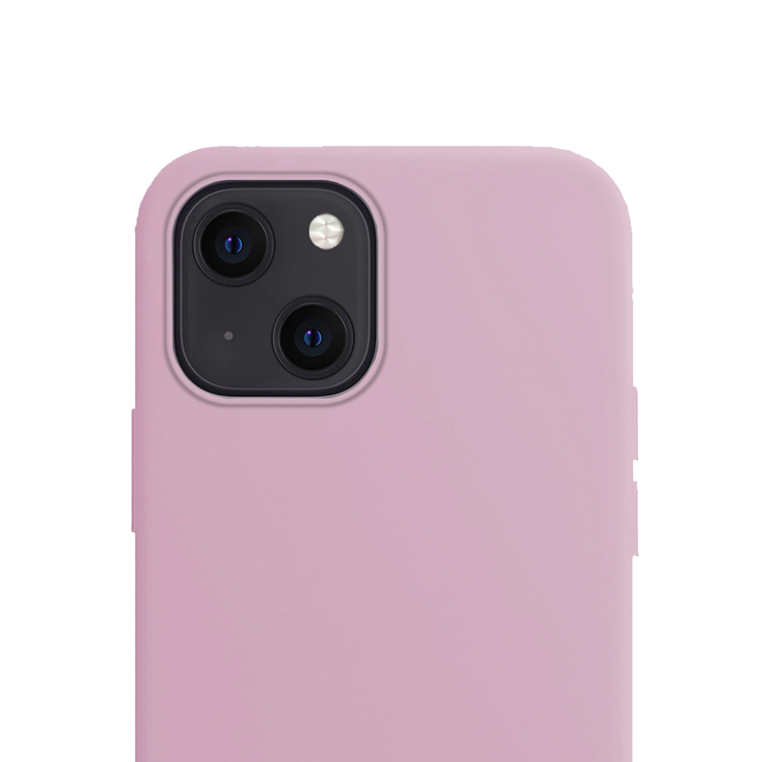 NoXx Hoes Geschikt voor iPhone 13 Hoesje Cover Siliconen Back Case Hoes Met 2x Screenprotector - Lila